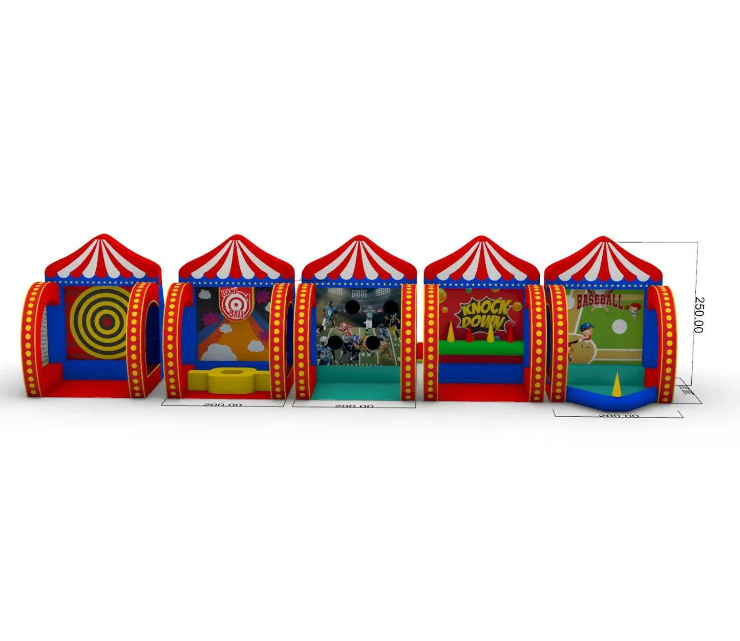Newest 5 in 1 Inflatable Carnival Bundle Games For All - ToylandEU
