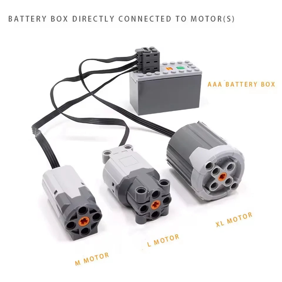 IR Motor Battery Box | Power Functions Compatible | Lego Model Bricks