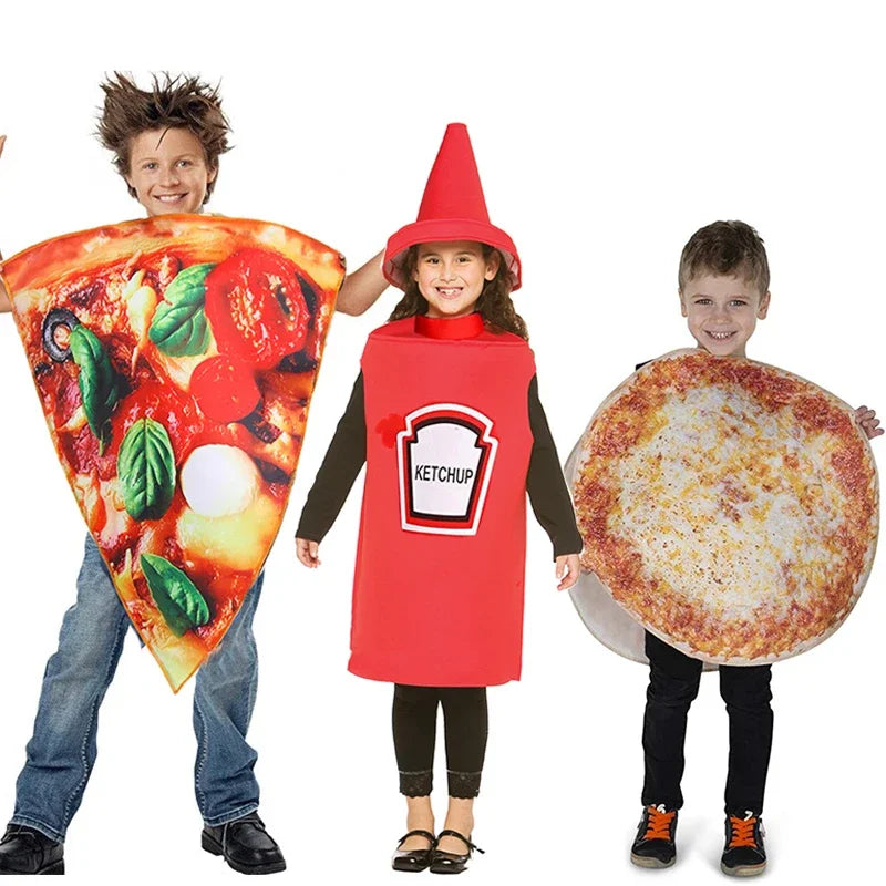 Fun & Tasty Unisex Pizza Slice Costume for Kids - Perfect for Halloween!