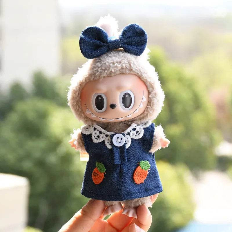 Premium Doll Clothes Spring Summer Dress For 17cm Labubu - ToylandEU