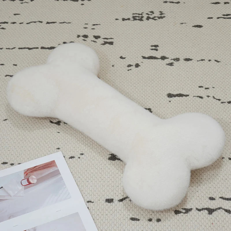 Bone Shape Plush Pillow | PP Cotton Filling | Nap Head Support | One Size