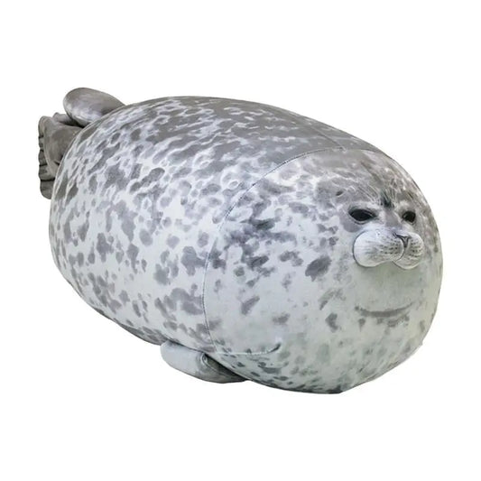 Adorable Chubby Seal Plush Pillow – Cute Sea Lion Cushion for Kids