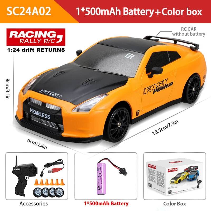 RC High-Speed 2.4G Remote Control Drift RC Car - 4WD AE86 GTR Model Racing Toy for Kids, Perfect Christmas Gift - ToylandEU