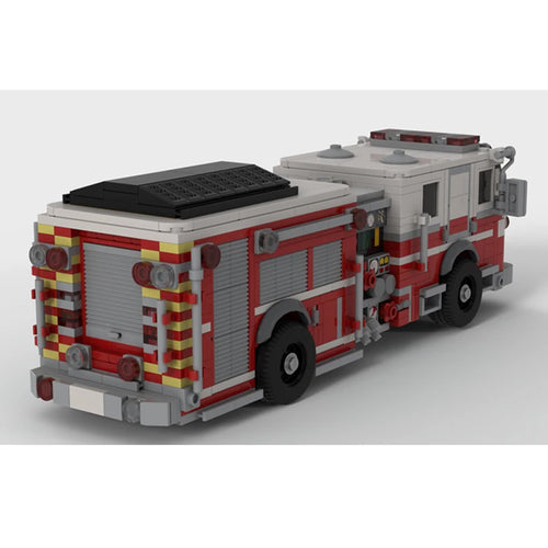 American Pumper Fire Truck Model DIY Building Blocks Kit with Car Model ToylandEU.com Toyland EU