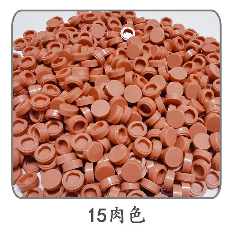 Small Particle Bricks | 1x1 Round Tiles | Compatible With Lego | MOC Builders