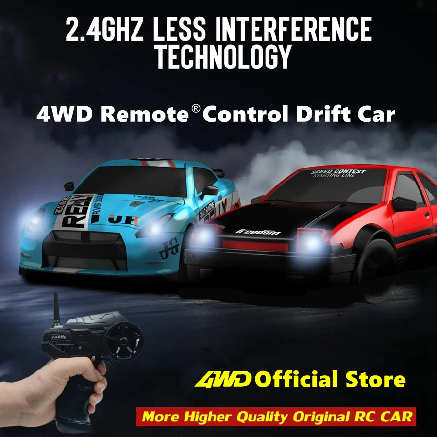 RC 4WD Remote Control Drift Car GTRPRO AE86PRO 1:24 Scale 4x4 Racing Truck - Perfect Gift for Kids and Adults