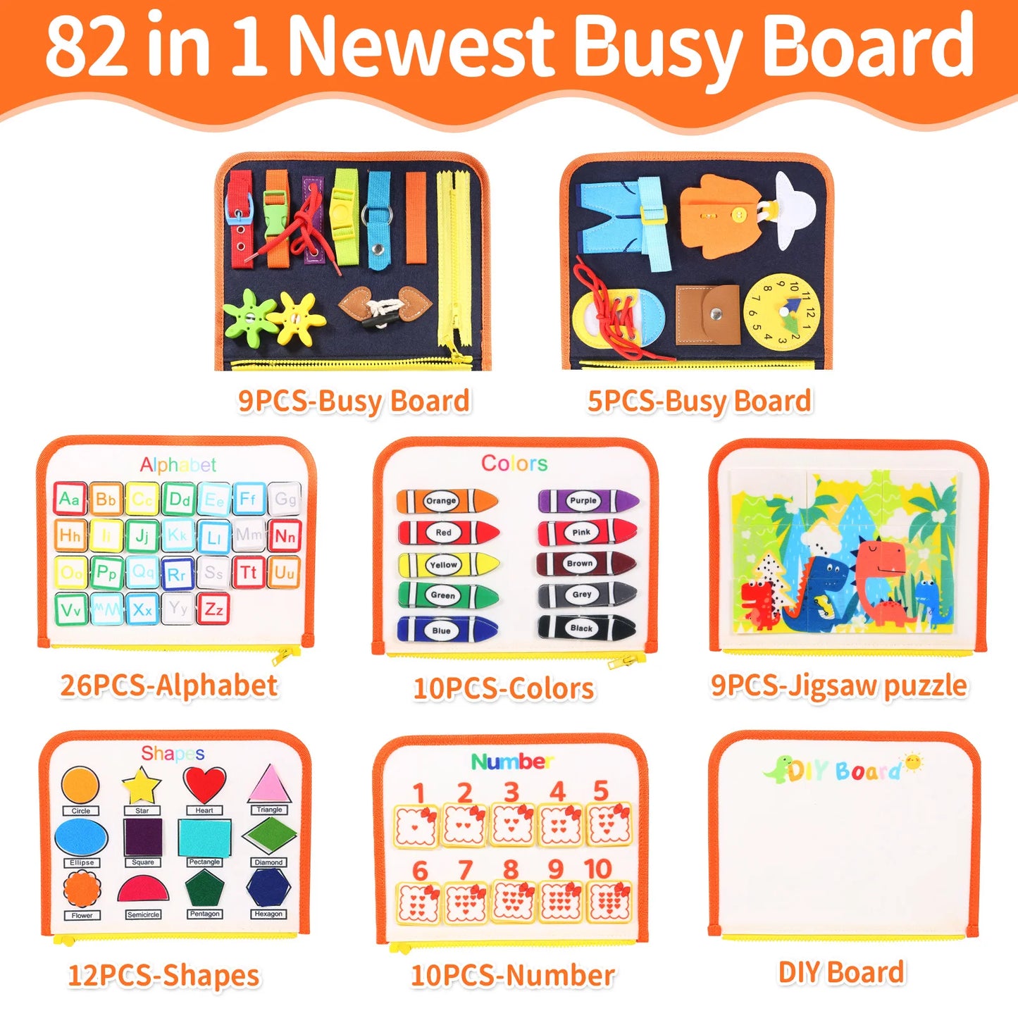 Engaging Montessori Busy Board for Toddlers - Fun Learning Gift for Kids