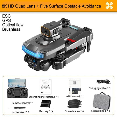 New P15 Rc Drone 4k/8k 5g Gps Professional Hd Camera Fpv Obstacle ToylandEU.com Toyland EU