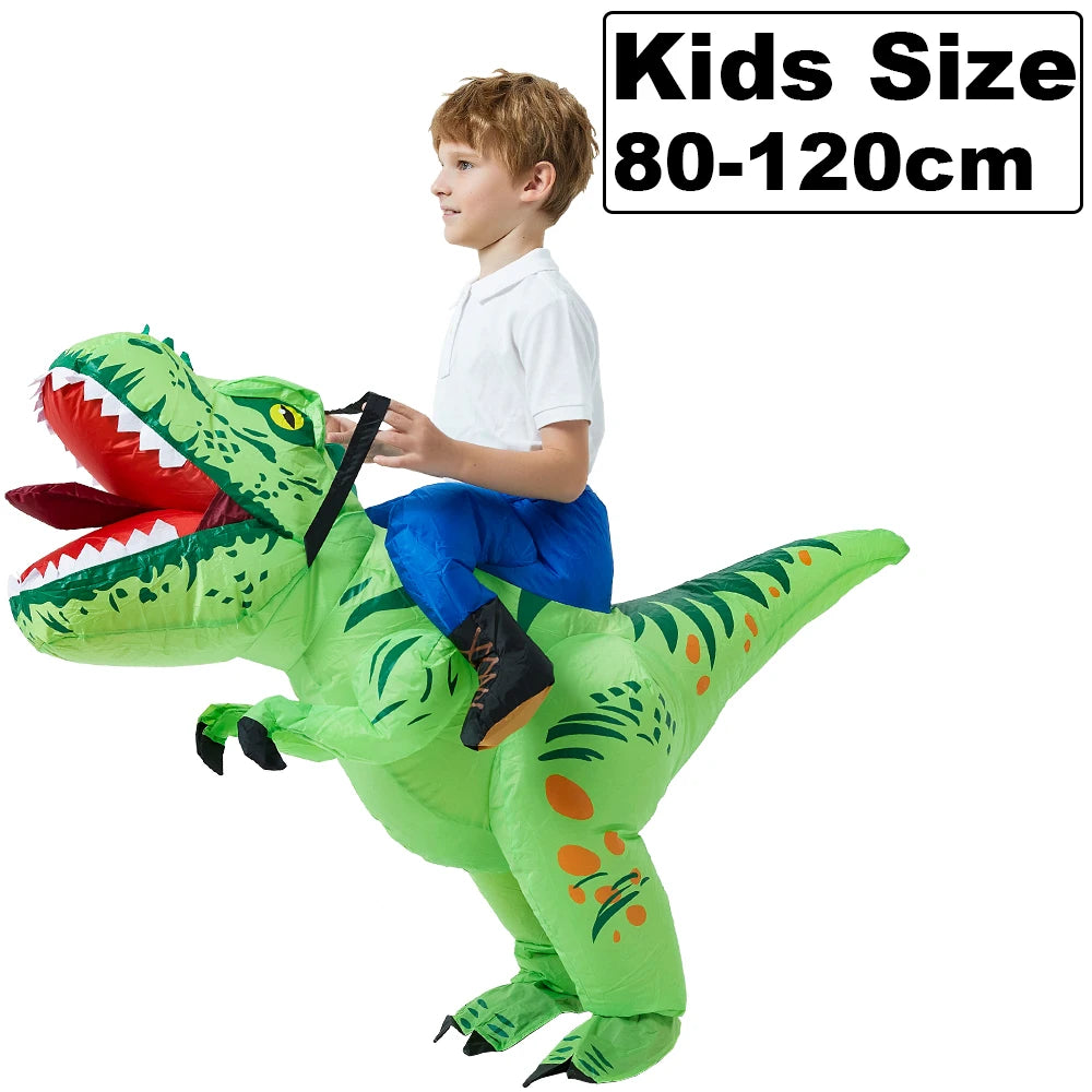 Inflatable Dinosaur Costume | Unisex Fit | Air Blown | Adult Youth Party Suit