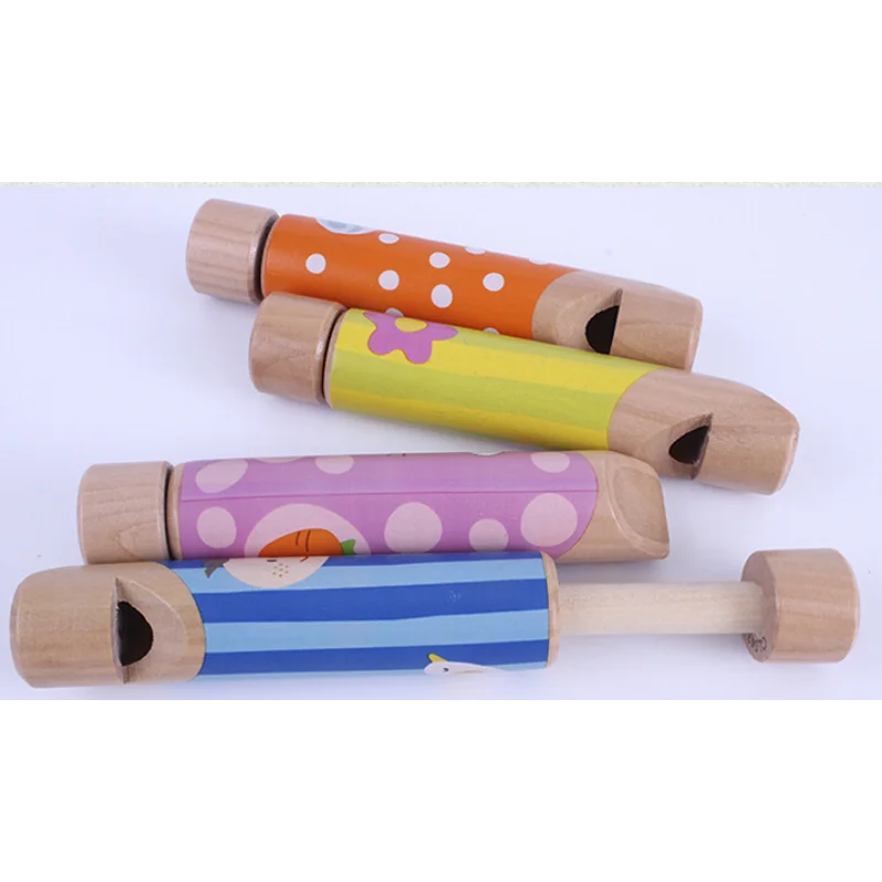 Whistle Wooden Push Pull Flute Whistle Musical Instrument Baby - ToylandEU