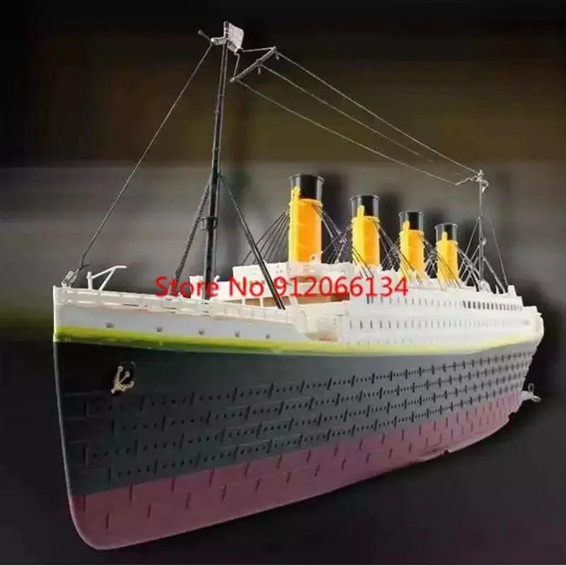81CM Large Simulation RC Ship Toy 1:325 Sea Grand Cruise Ship Flash Led Lights Waterproof Boat Professional Ship Water Toy Gifts - ToylandEU