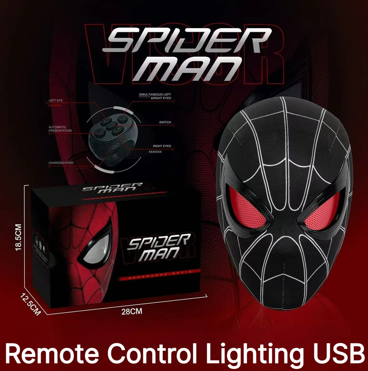 Spider-Man Mask | 1:1 Scale | Electronic Eyes | Miles Morales