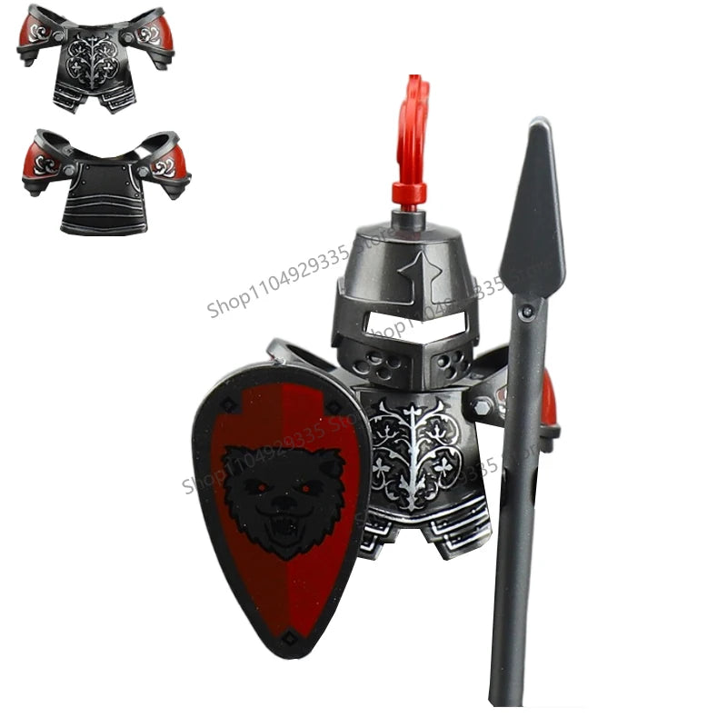 Micro Blocks | Medieval Knight Figures | Plastic Model Kit | Ages 14 Plus