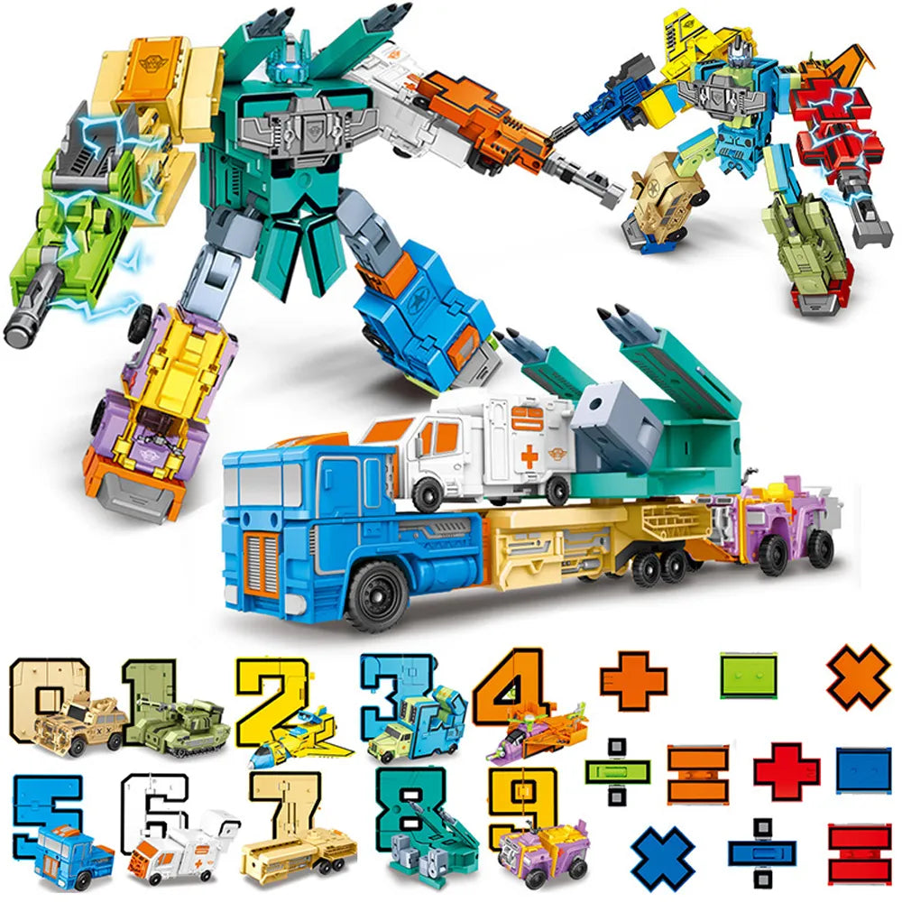 Number Robot adaptable Assemble Digit Robot Adaptable Math Toys - ToylandEU