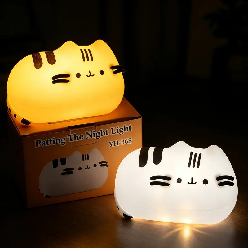 Pusheen Night Light | Glow In The Dark | Kawaii Cat Design | Bedroom Decor