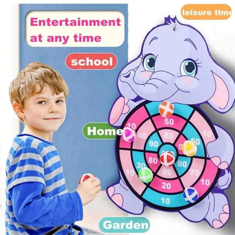 Children Toys for Boys Girls 3-12 years Animal Dart Board Sticky Ball