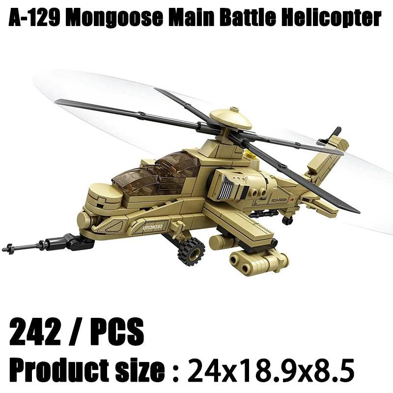 Premium Building Blocks Mi 24 Hind Attack Helicopter Model Set For Builders And Collectors - ToylandEU