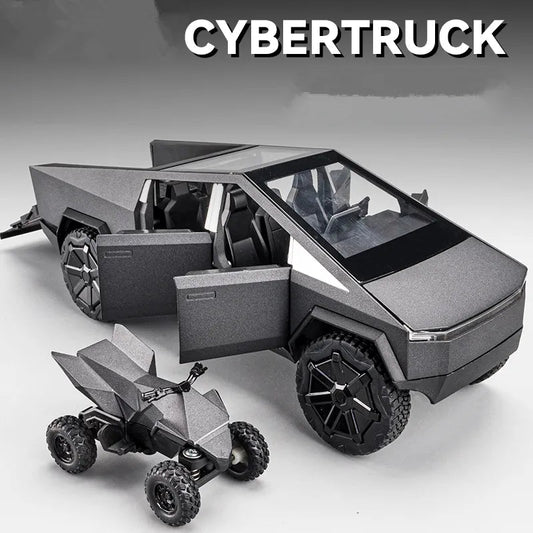 1:24 Scale Tesla Cybertruck Model Car in Die-cast Metal and Plastic - ToylandEU