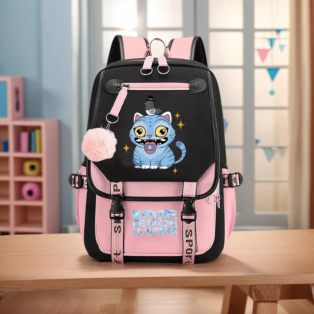 Demon Hunter Backpack For Girls Y2K Large Capacity School Bag - ToylandEU