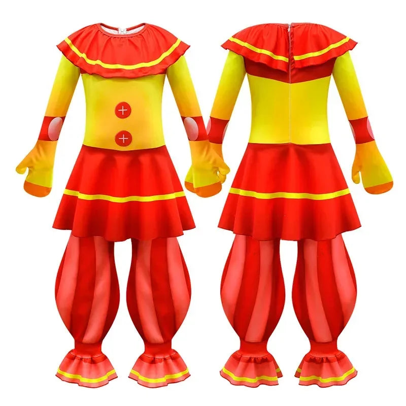 Moondrop Sunrise FNAF Carnival Clown Costume for Kids - Unisex Costume