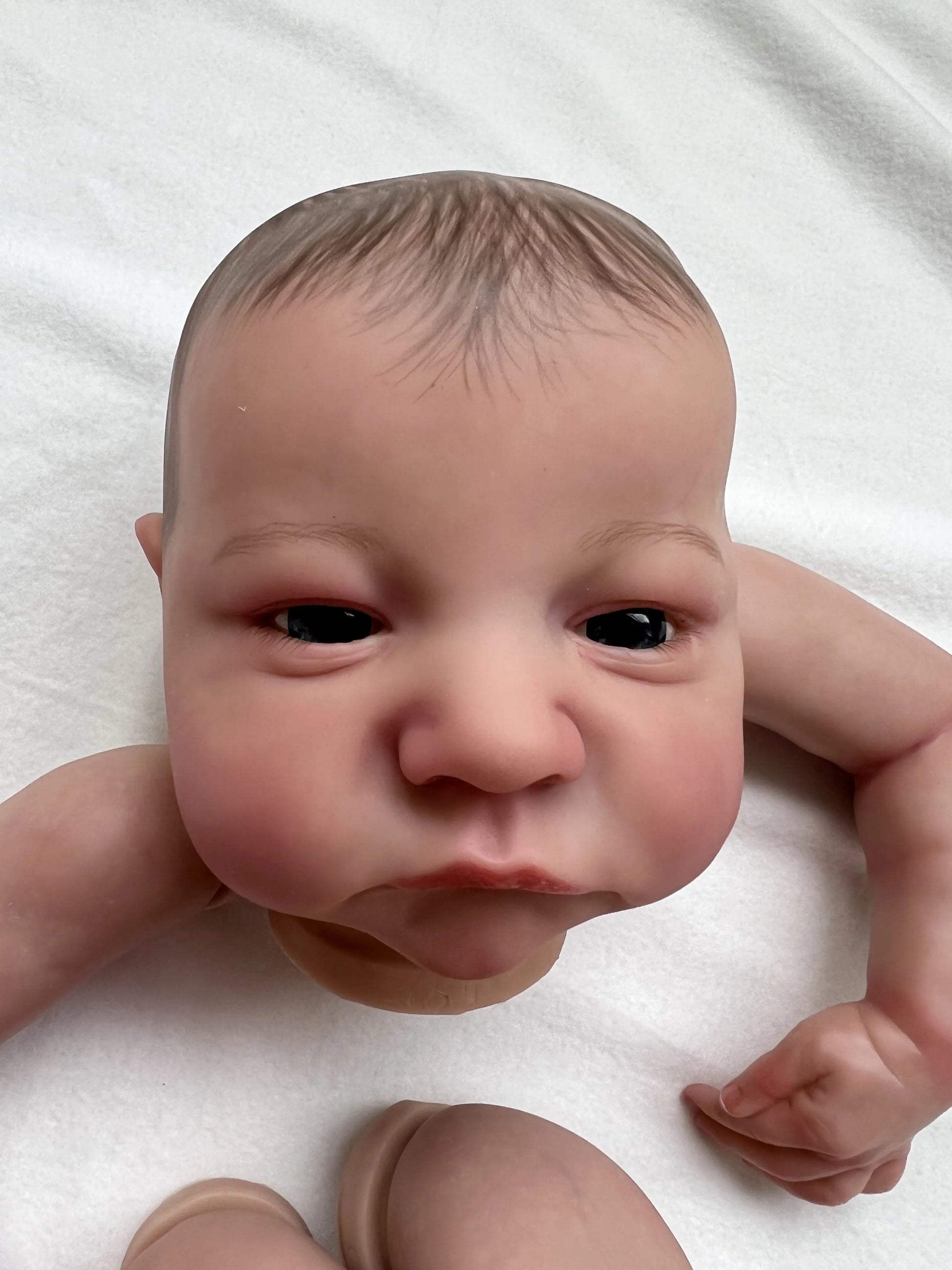 NPK 19-inch Lifelike Reborn Doll Kit - Levi Awake Pose - ToylandEU