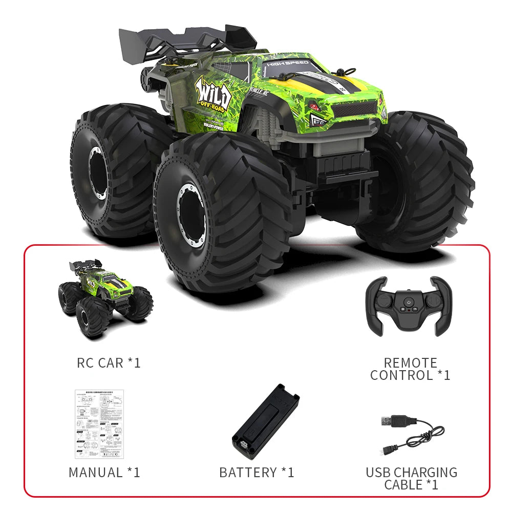 Remote Control Car | 4WD Amphibious Build | Rechargeable Battery | Kids