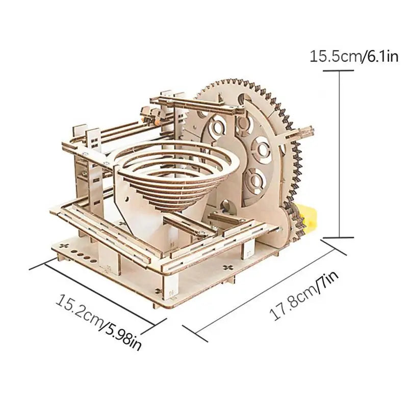3D Wooden Puzzle Block Toys with Mechanical Gear Engineering Kit - ToylandEU