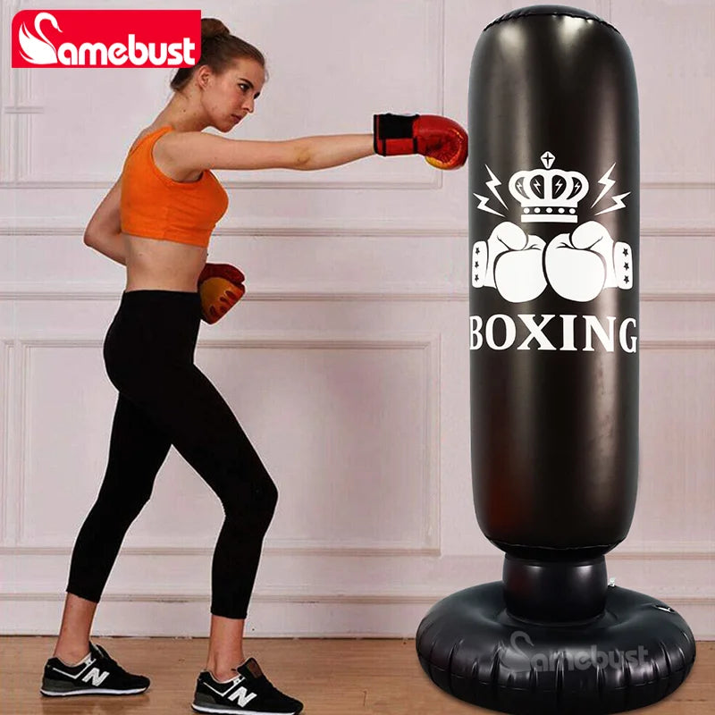 Inflatable Punching Bag | Bounce Back Design | Wall Mount | Ages 8 Plus