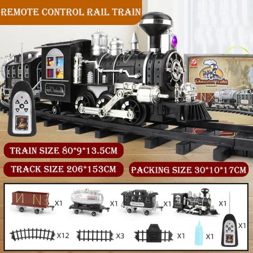 2023 Children's Remote Control Railroad Toy Set with Electric Simulation Track ToylandEU.com Toyland EU