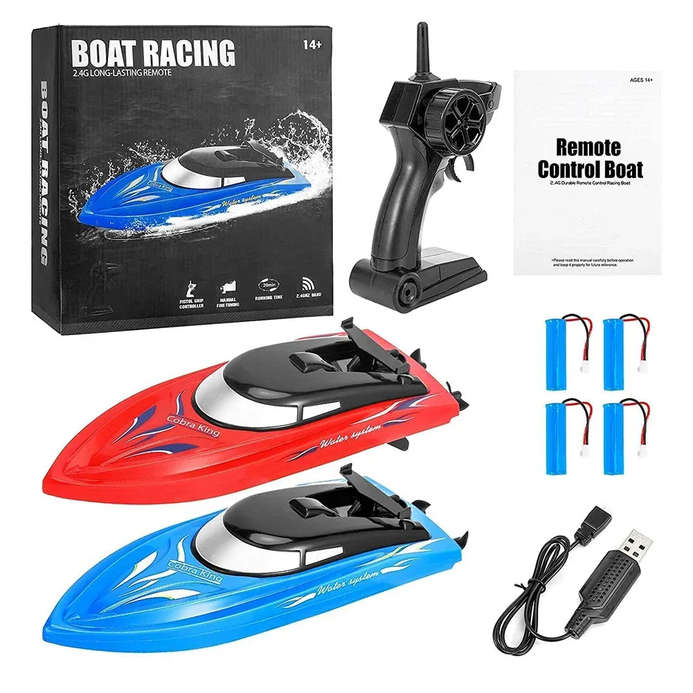 Two Pack RC Boat Remote Control High Speed 25KmH Kids - ToylandEU