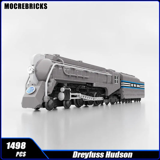 City Railway Passenger Trains Dreyfuss Hudson Steam Locomotive Building Set - ToylandEU