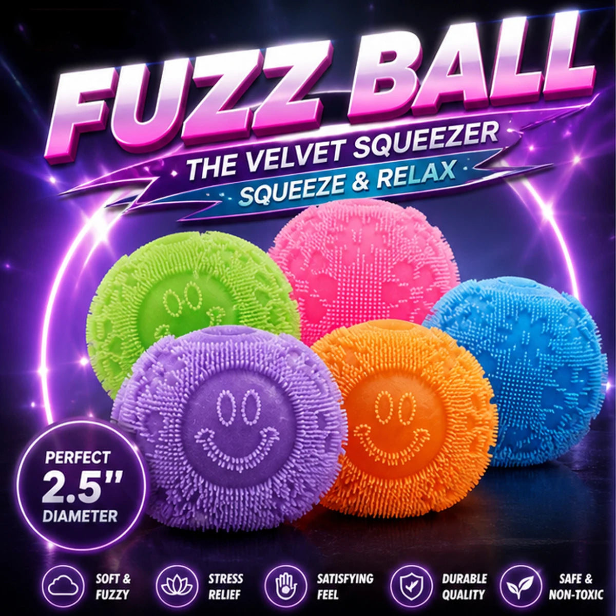 Mini Soft Fuzz Ball | Blind Box Series | Stress Relief Desk Ornament