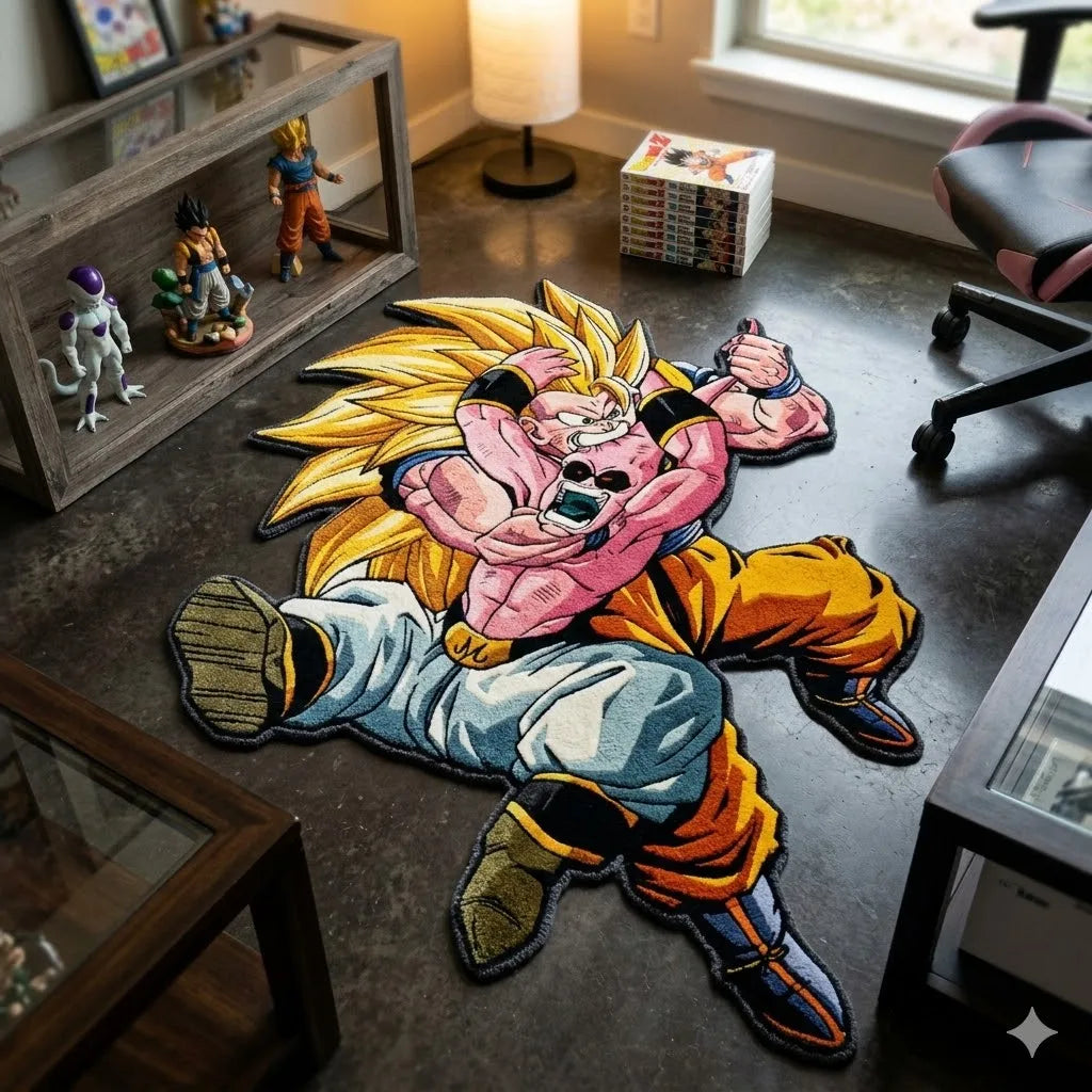 Area Rug Custom Anime | Diameter 50 To 150Cm | Cartoon Print | Kids Bedroom Mat