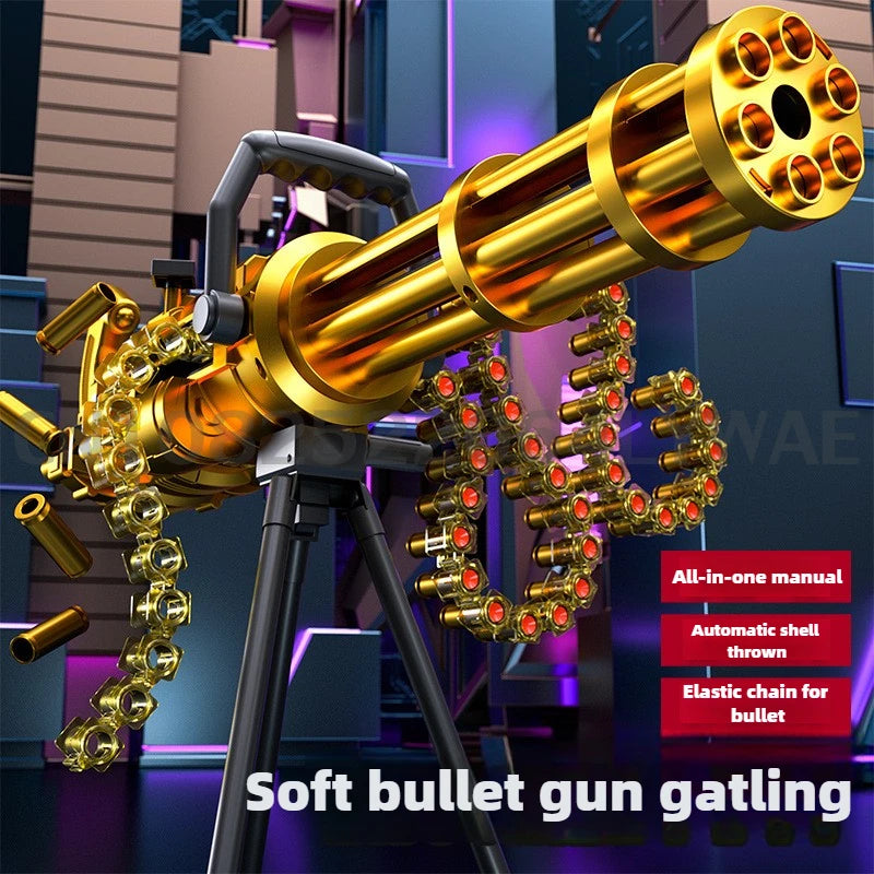 Toy Gun | 115 cm Length | Self-Assembly Gatling Gun | Plastic