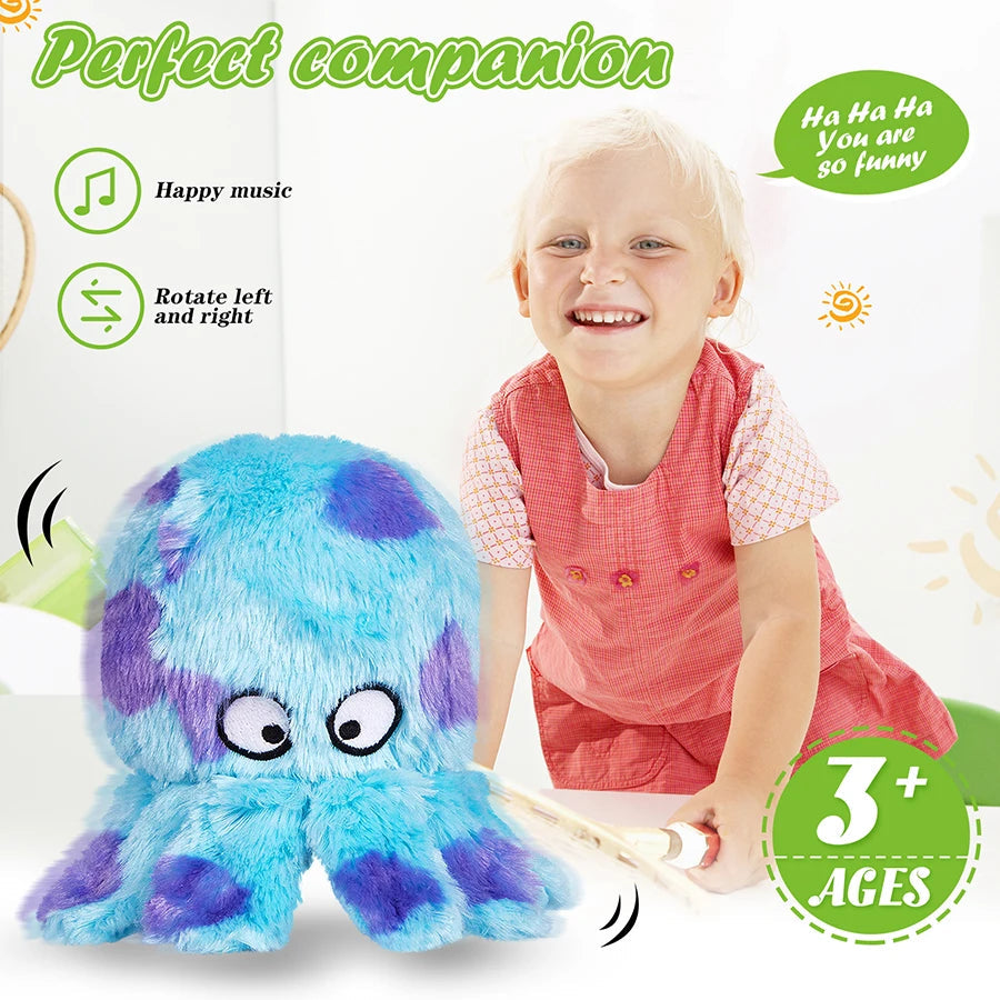 Blue Octopus Musical Plush Toy for Birthday and Festivals - ToylandEU