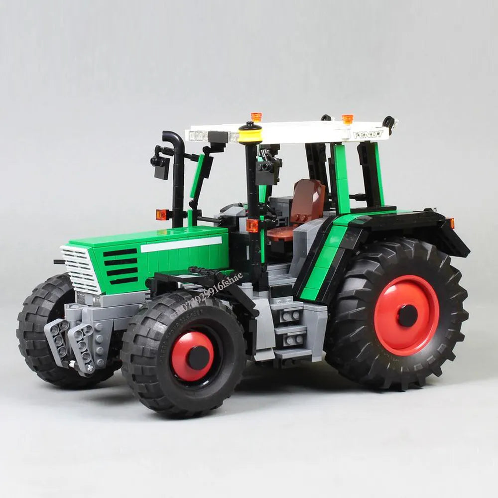 Farm Tractor and Tipper Trailer Building Blocks Kit with Electronic PDF Instructions - ToylandEU