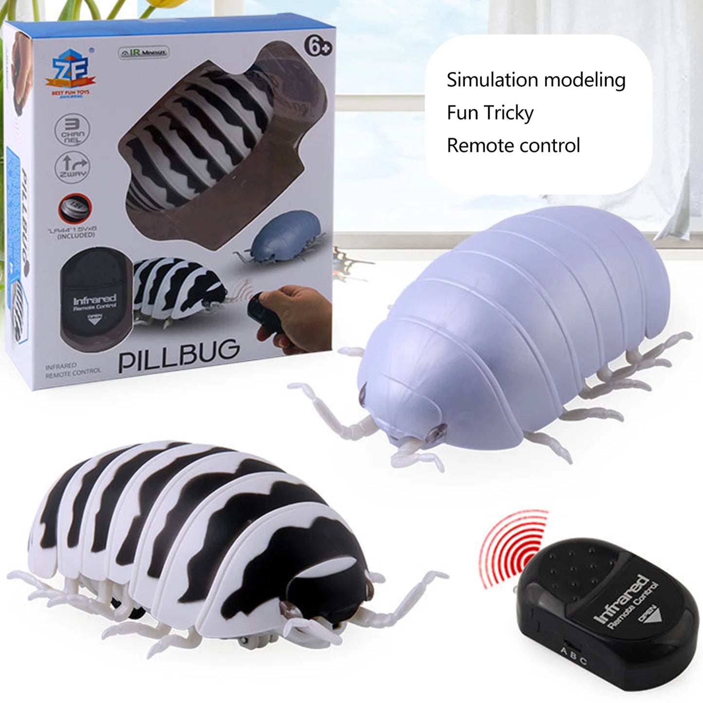 Remote Control Pillbug Robot: Hilarious Prank Toy for Kids & Adults