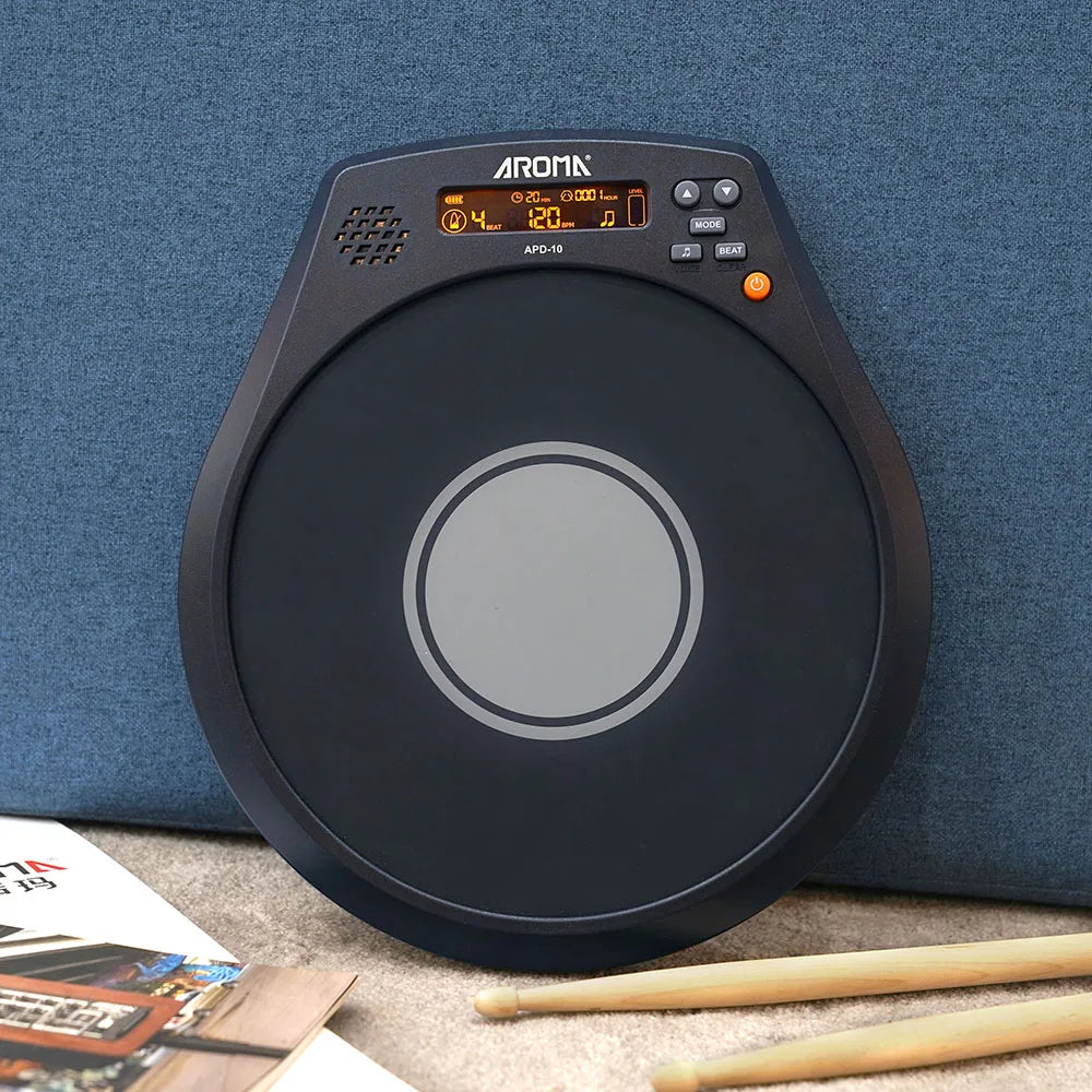 Rechargeable Electronic Drum Pad 8 Inch Metronome For Practice