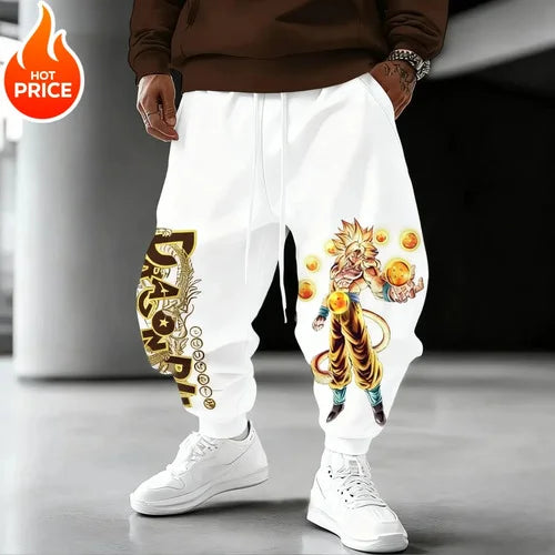 Joggers | Dragon Ball Goku 3D Print | Quick Dry Oversized | Unisex