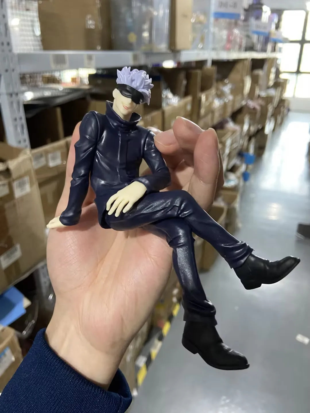 Action Figure | Gojo Satoru 11 Cm | Jujutsu Kaisen | Seated PVC Model