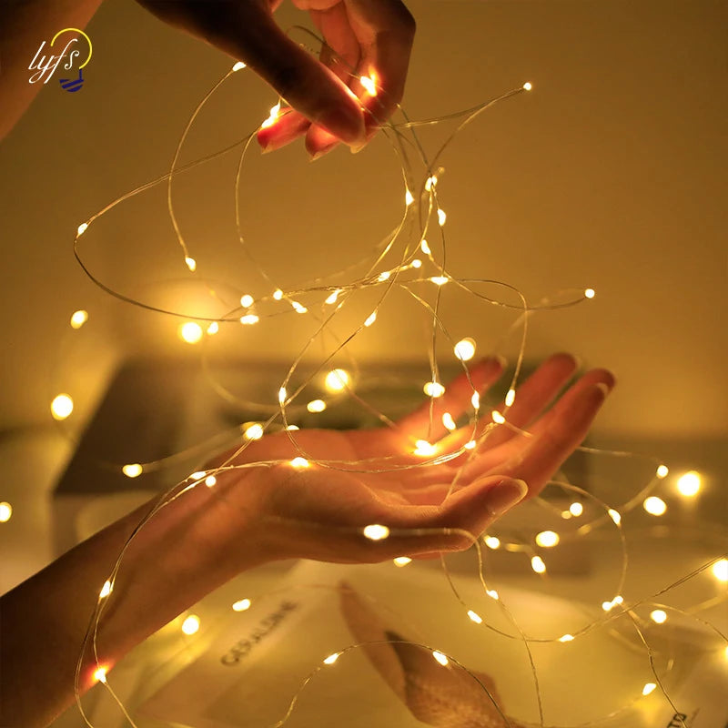 Fairy String Lights | Battery Powered | Warm White LEDs | 3 Lighting Modes Party Decor
