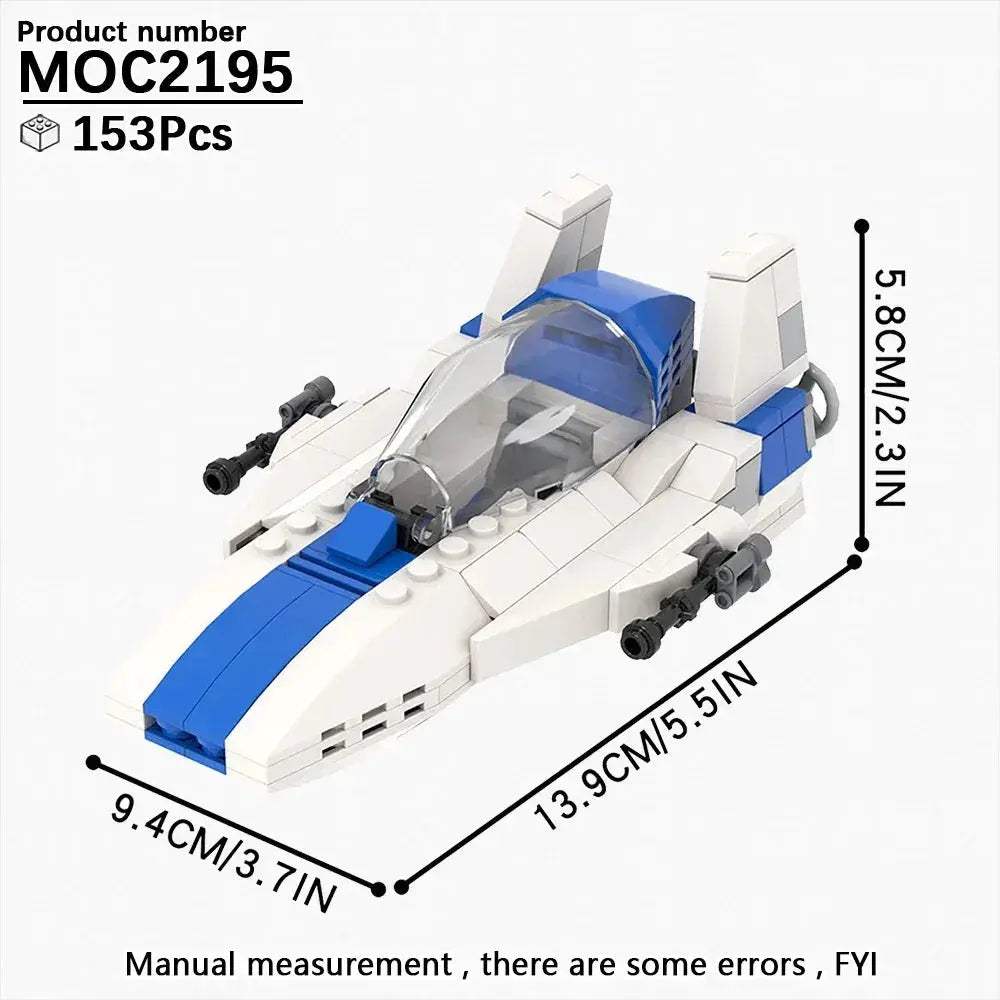 Space Wars Fighter Building Blocks Set For Realistic Dioramas - ToylandEU