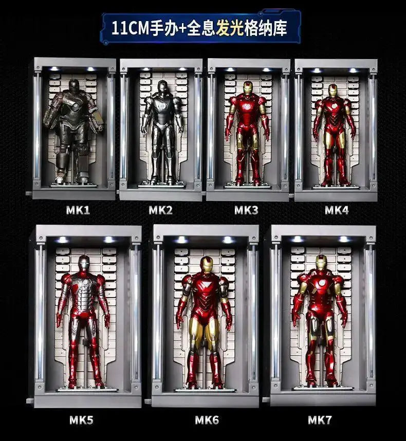 Original Gnaku4 inches ZD Toys Iron Man Action Figure MK1 MK2 MK3 MK4 MK5 MK6 MK7 Tony Stark Anime Doll Model Kids Birthday Gift - ToylandEU