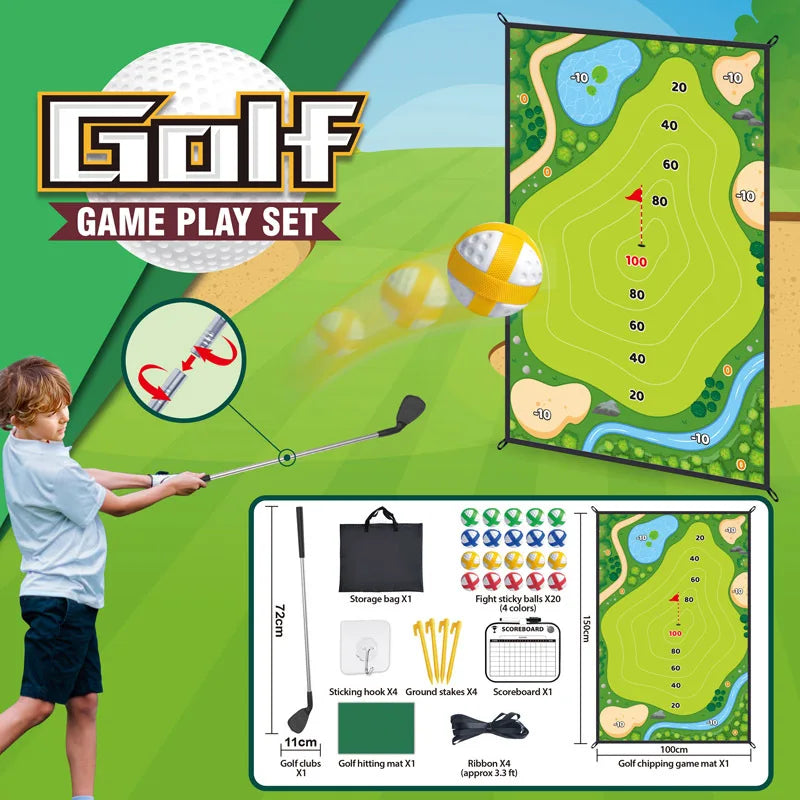 Children's Detachable Steel Golf Set with Score Board - ToylandEU