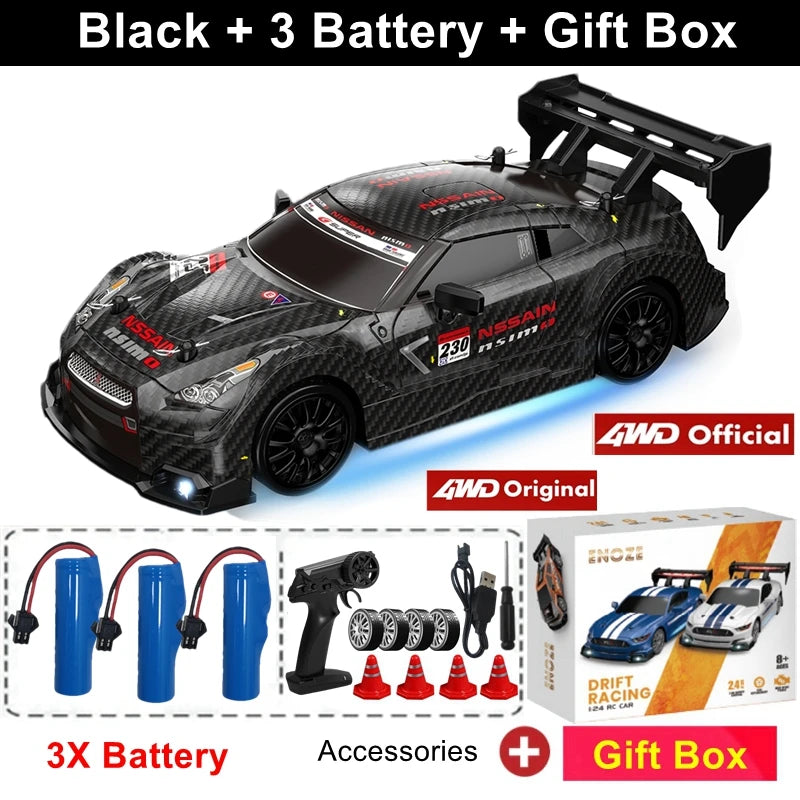 RC 4WD Remote Control Drift Car GTRPRO AE86PRO 1:24 Scale 4x4 Racing Truck - Perfect Gift for Kids and Adults