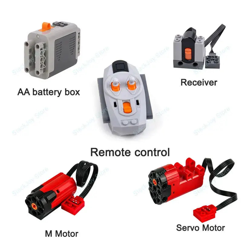 IR Motor Battery Box | Power Functions Compatible | Lego Model Bricks