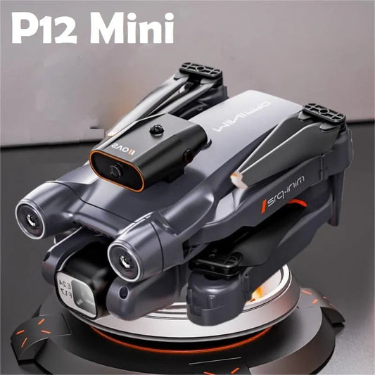 New P12 Mini Drone Obstacle Avoidance 4K 8K HD Camera Optical Flow - ToylandEU