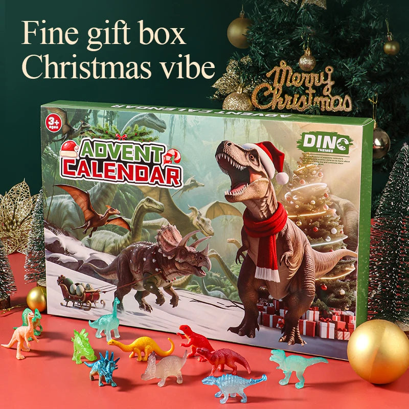 Advent Calendar | 2026 24 Day Dinosaur Toys | Different Dinosaur Figurines | Surprise Toy Set For Kids