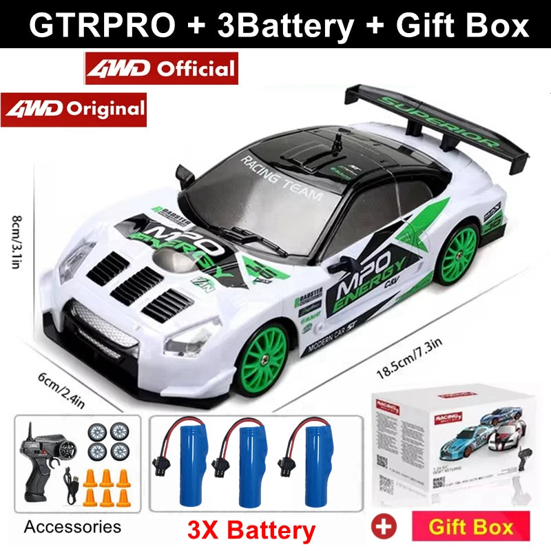 RC 4WD Remote Control Drift Car GTRPRO AE86PRO 1:24 Scale 4x4 Racing Truck - Perfect Gift for Kids and Adults