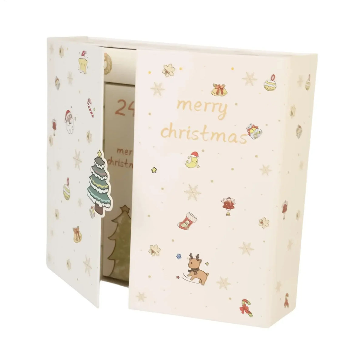 Advent Calendar | 24 Day Empty Fillable Box | Non Woven Fabric Case | Candy And Small Toy Countdown
